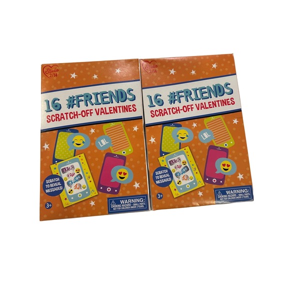 Studio 2/14 Valentines Cards Kids 2 packs of 16 New - Picture 4 of 8